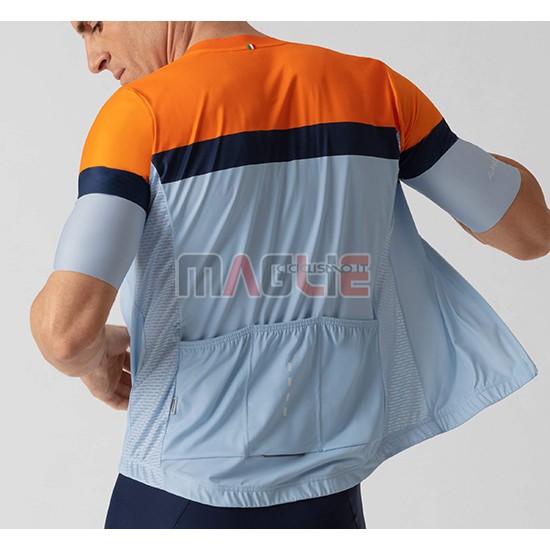 Maglia La Passione Arancione Manica Corta 2019 Blu - Clicca l'immagine per chiudere